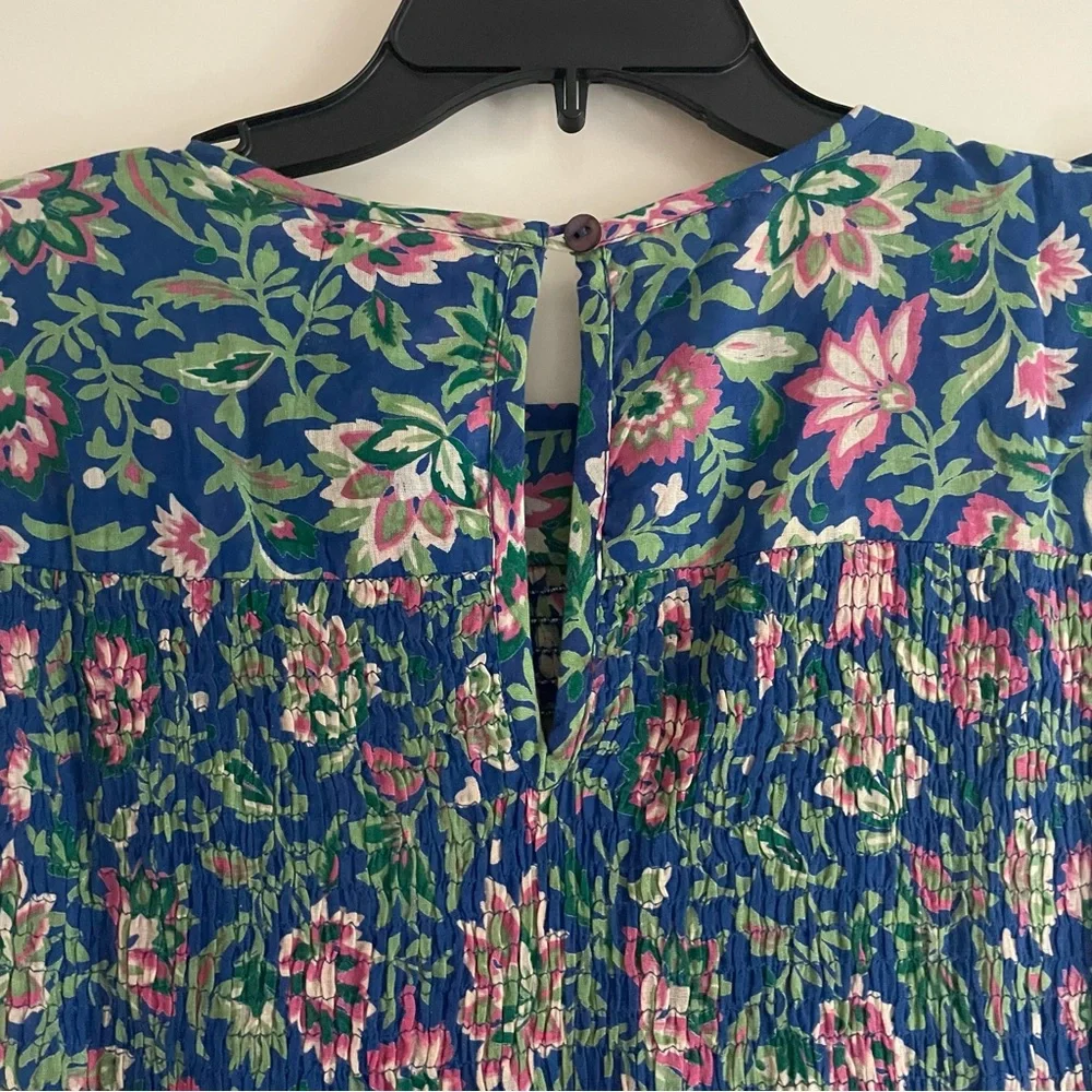 New! Banjanan Iris Dress In Poppy Mallow Surf blue NWT 30637_6